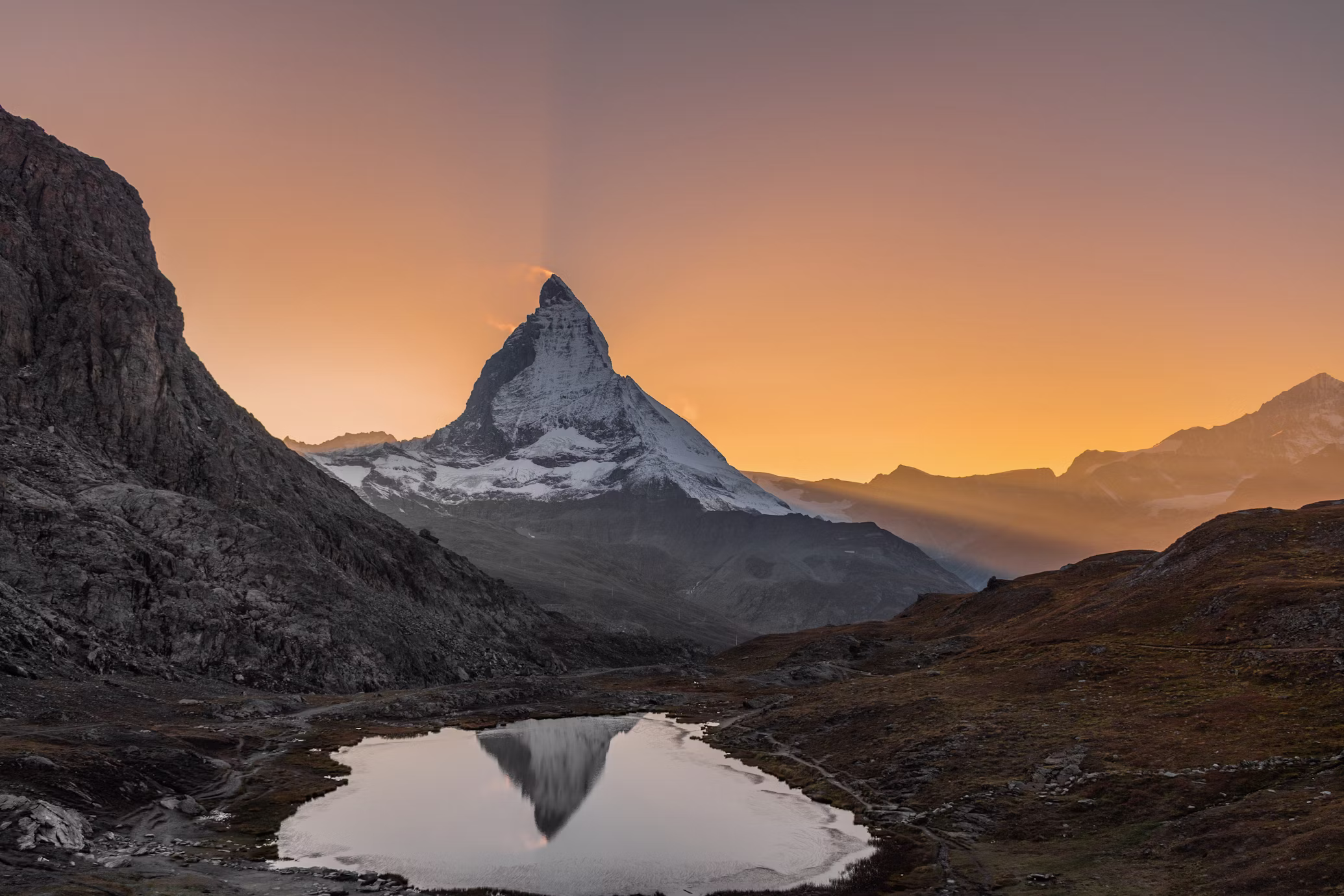 Sunset at Matterhorn, Switzerland